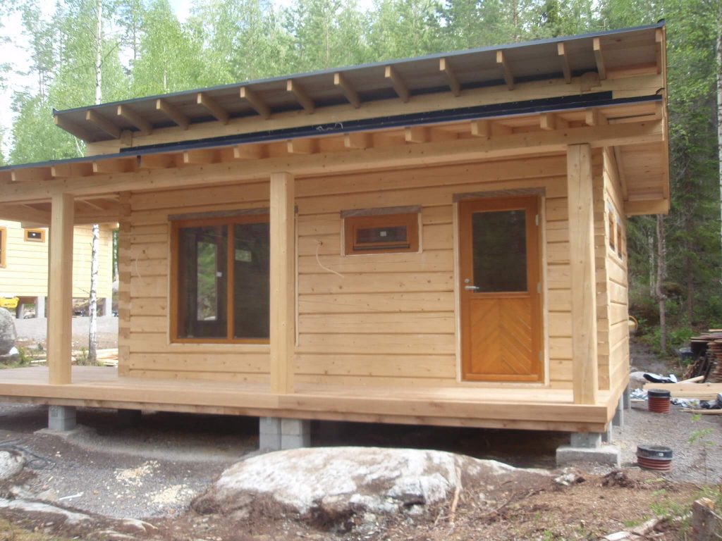 Log sauna in Finland