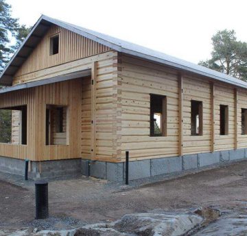 log house foundation creation