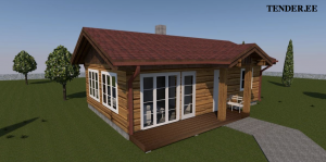 3d view log home builder tender