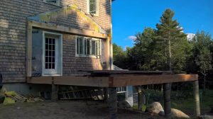 log house foundation